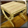 F44. Gilt crossed-leg stool. 